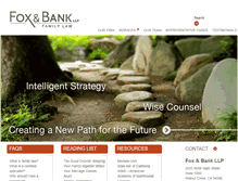 Tablet Screenshot of foxandbank.com